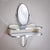Mid-Century Modern Wall-mounted Vanity Console with Mirror by Gio Ponti, Italy, 1930s For Sale - Image 3 of 11