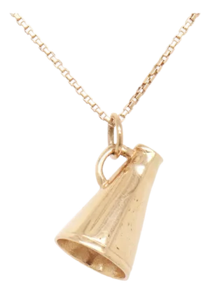 Vintage 14k Yellow Gold Figural Cheer Horn Charm for a Bracelet
