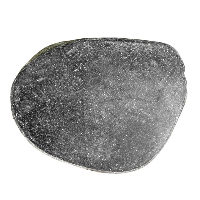 Vintage Rustic Outdoor Boulder Stool Side Table For Sale - Image 4 of 5