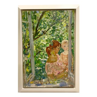 Gleb Savinov, Mother's Day, 1977, Oil Painting, Framed For Sale