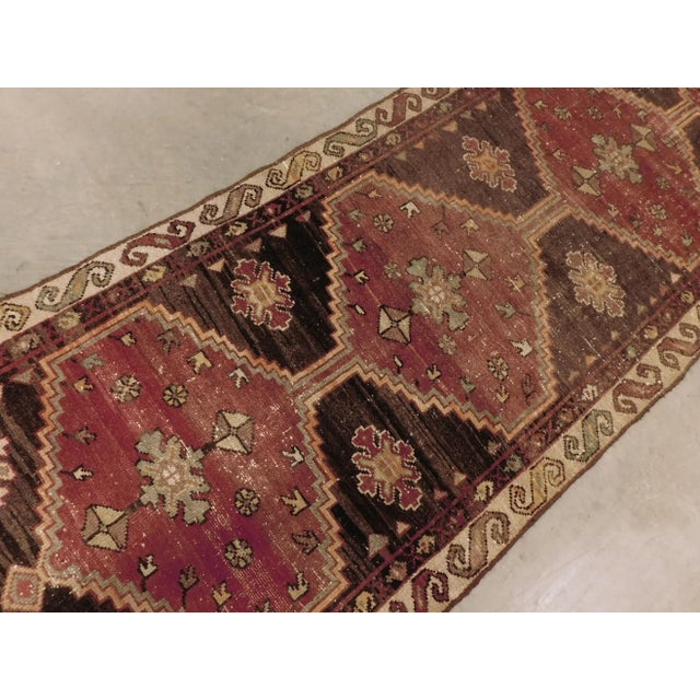 1940s Hand Made Persian Rummer. 3'x 9'6" For Sale - Image 9 of 13