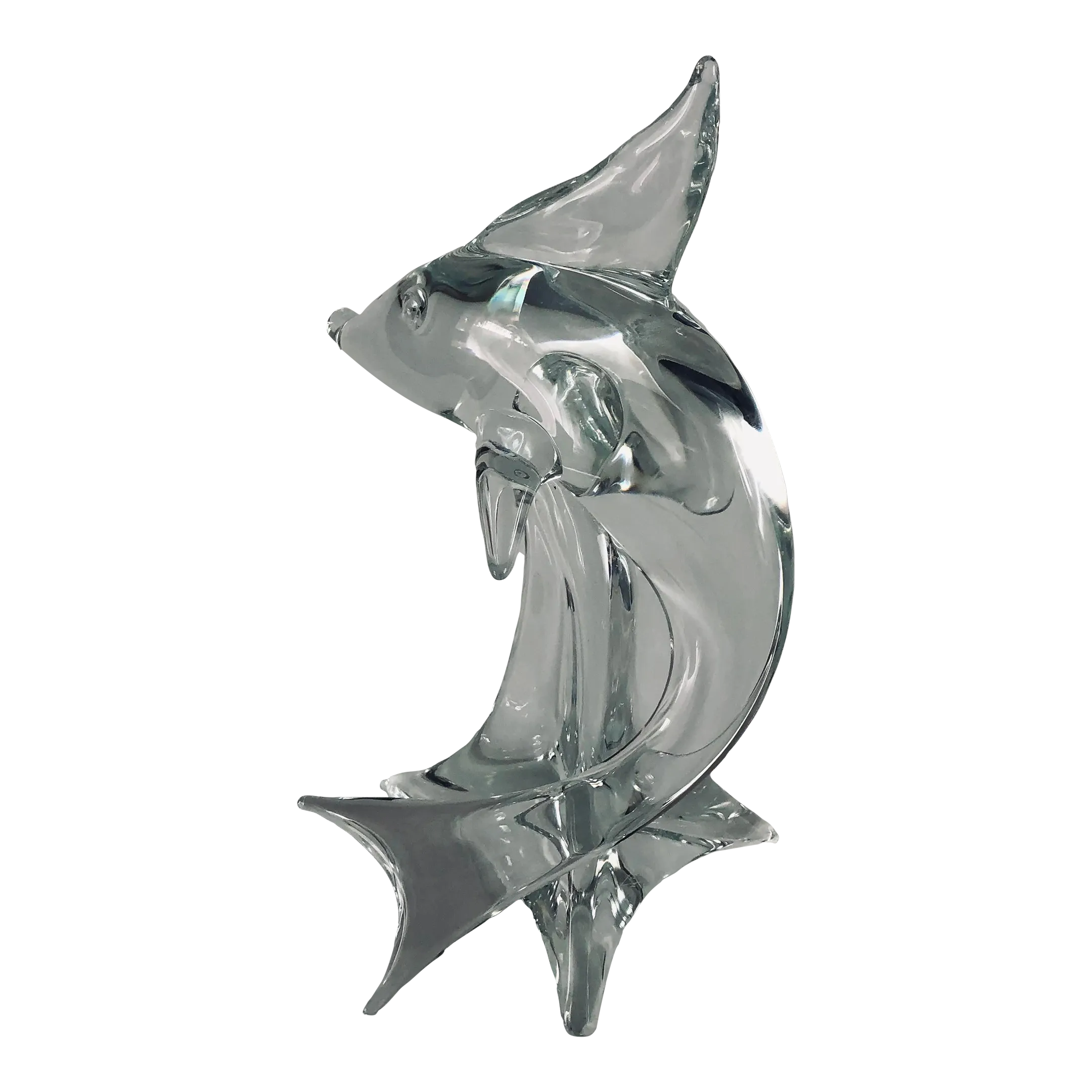 Mid 20th Century Murano Glass Dolphin Sculpture Licio Zanetti