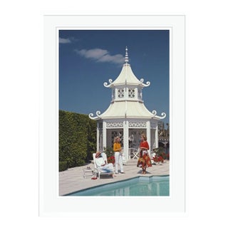 Palm Beach Pagoda 1985 by Slim Aarons White Framed C Print For Sale