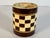 Antique Child's Mochaware Mug: Checkerboard Yellowware, Austrian 19th Century For Sale - Image 6 of 10