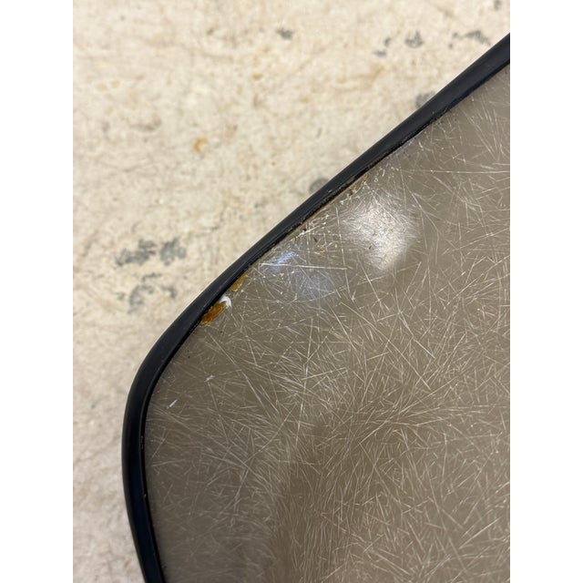 Herman Miller Black Naugahyde Arm Chair by Charles and Ray Eames, 1950 For Sale - Image 14 of 16