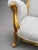 1980s French Louis XVI Gold Velvet Beech Settee For Sale - Image 12 of 16