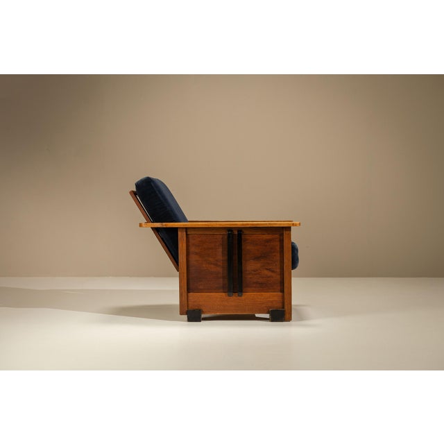 Amsterdam School Lounge Chair with Adjustable Backrest, 1930s For Sale - Image 6 of 18