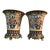 Large Japanese Imari Porcelain Vases With Bronze Mounts - Vintage Pair Indoor Outdoor Planters For Sale