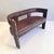 1960s African Hardwood and Leather Two‑seater Settee, 1960s For Sale - Image 5 of 11