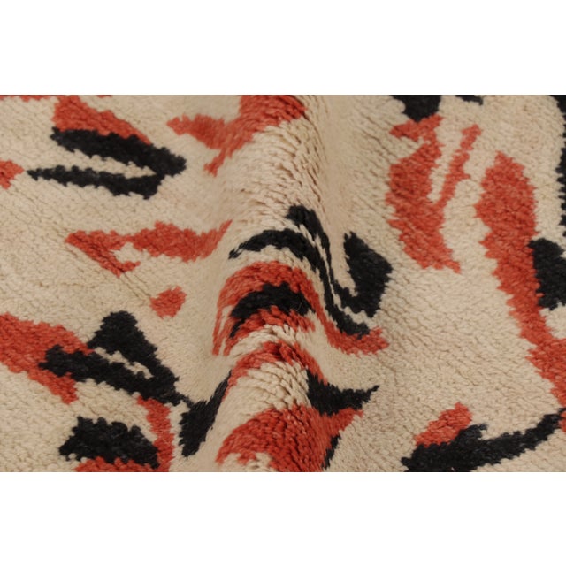 Textile Contemporary Art Deco Style Oversized Square Wool Rug by Rug & Kilim India For Sale - Image 7 of 10