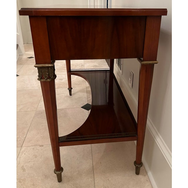 John Widdicomb John Widdicomb Neoclassical Mahogany Console Server Table For Sale - Image 4 of 7