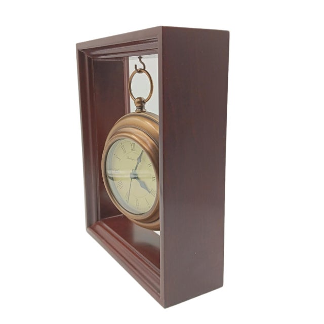 1990s Vintage Sterling & Noble Pocket Watch Clock For Sale - Image 5 of 5