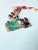 Metal Vintage Artisan Green Calcite Mixed Media Statement Pendant Necklace For Sale - Image 7 of 16