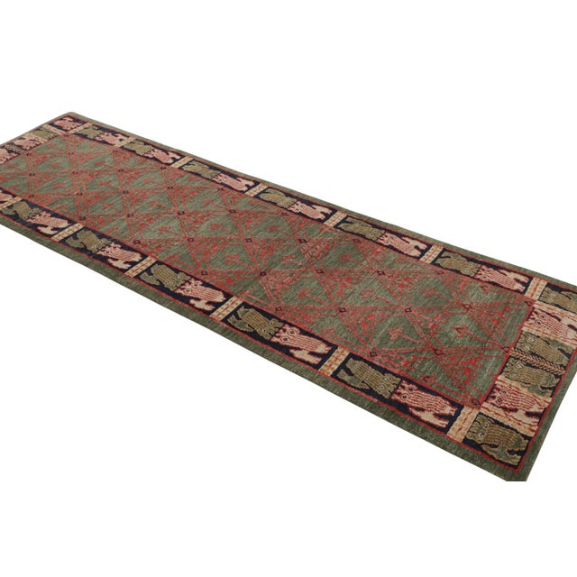 Hand knotted in wool originating from one of our most reputed long-standing partner looms in Nepal, this addition to the...