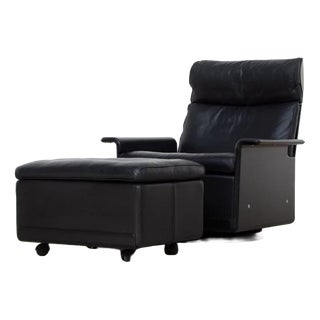 Set of Lounge Chair and Ottoman by Dieter Rams for Vitsœ, 1960s For Sale