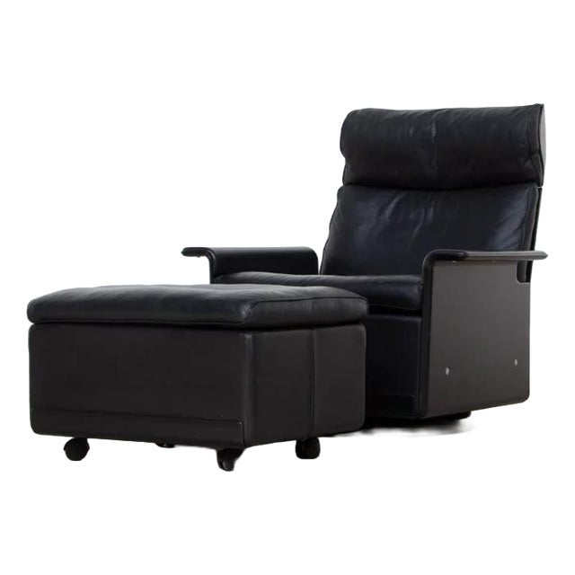 Set of Lounge Chair and Ottoman by Dieter Rams for Vitsœ, 1960s For Sale
