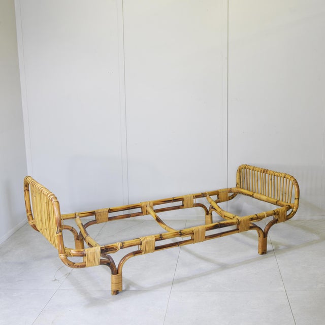 Daybeds in Bamboo and Rattan from Tito Agnoli, 1960s, Set of 2 For Sale - Image 6 of 14