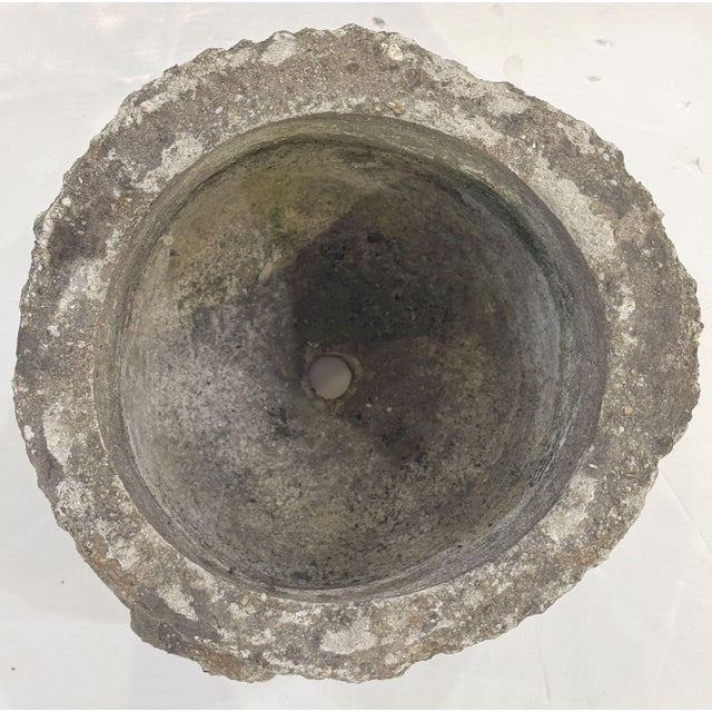 Faux Bois Planter Urns or Garden Pots in Shape of Tree Trunk - Four Available For Sale - Image 9 of 11