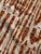 Cream Ivory and Orange Striped Rug For Sale - Image 8 of 9
