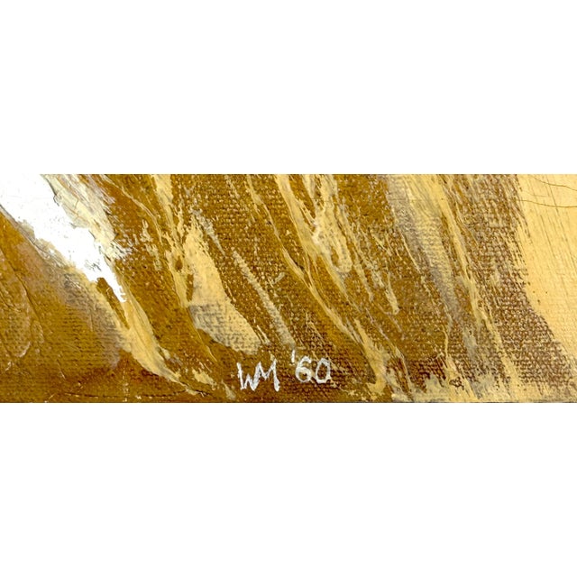 1960s "February 21st - Red" Abstract Expressionist Landscape by William Morehouse For Sale - Image 5 of 9