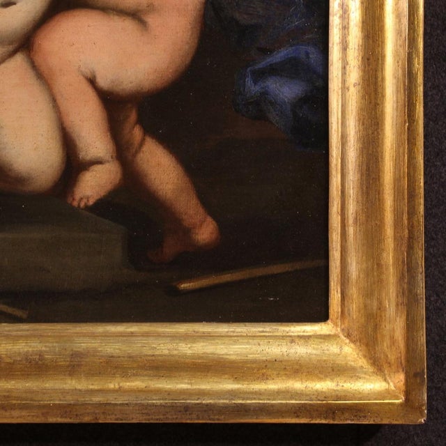 Italian Artist, Cherub Games, 1640, Oil on Canvas, Framed For Sale - Image 7 of 16