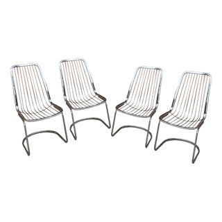 Italian Dining Chairs by Gastone Rinaldi, 1970s, Set of 4 For Sale