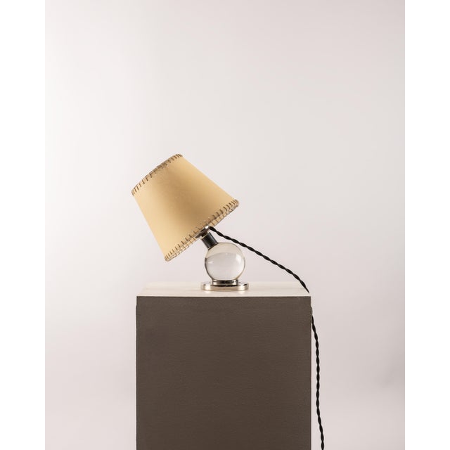 Metal Model 7706 Adjustable Table Lamp by Jacques Adnet for Baccarat, 1930s For Sale - Image 7 of 11