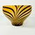 Mid 20th Century Mid-Century Hollywood Regency Boho Chic Polish Hand Blown Glass Tiger Striped Encased Bowl, Murano Style For Sale - Image 5 of 12