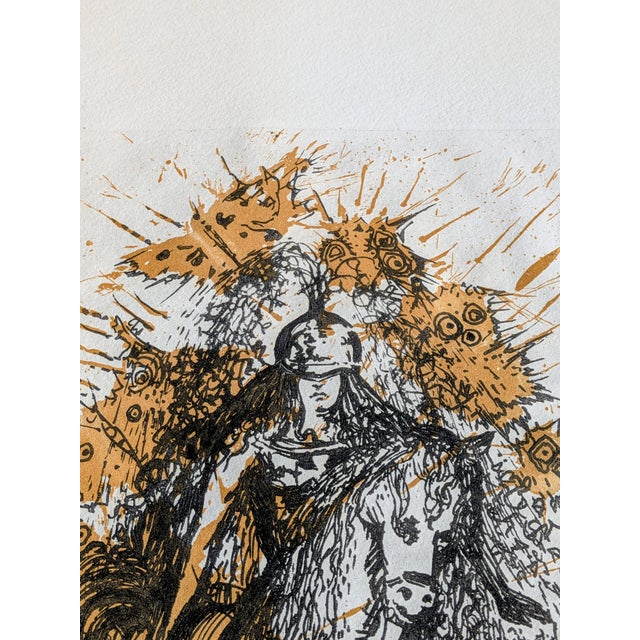 Salvador Dali, Knight with Butterflies, 1971, Engraving For Sale - Image 9 of 13