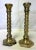 1970's William Adams 11" High Brass Plated Barley Twist Candlesticks Made in India- a Pair For Sale - Image 9 of 12