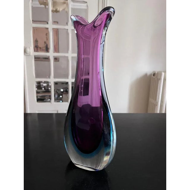 Flavio Poli Superb Sommerso Vase by Flávio Poli for Murano, 1950s For Sale - Image 4 of 11