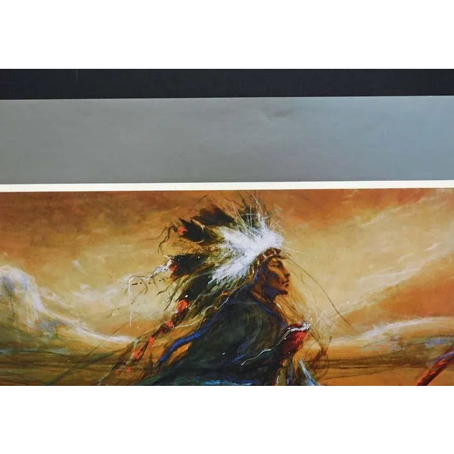 Larry Fodor "Messenger #1" Poster 1984 For Sale - Image 4 of 5