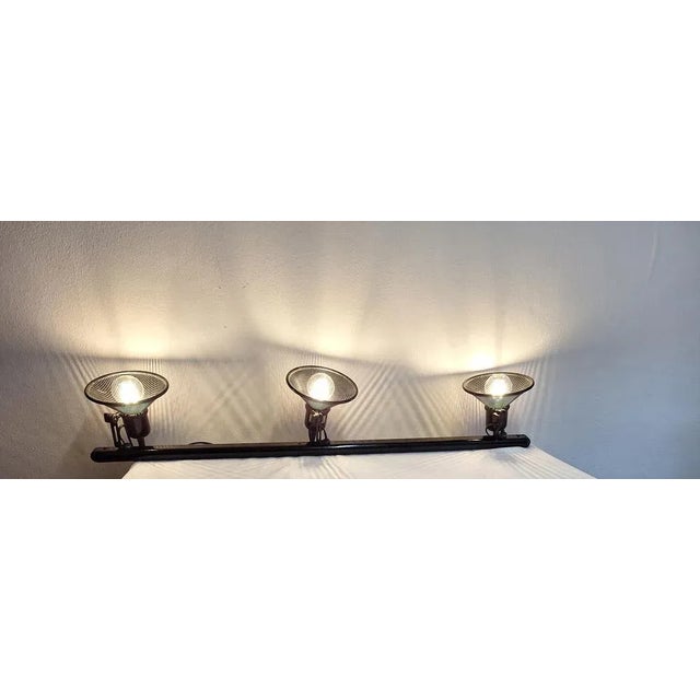 Vintage German Spotlight Strip, 1980s, in Very Good conditions. Designed 1980 to 1989 This piece has an attribution mark,...