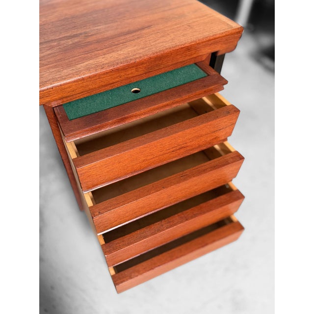 Teak Desk by Peter Hvidt & Orla Mølgaard-Nielsen for Søborg Furniture Factory For Sale - Image 6 of 13