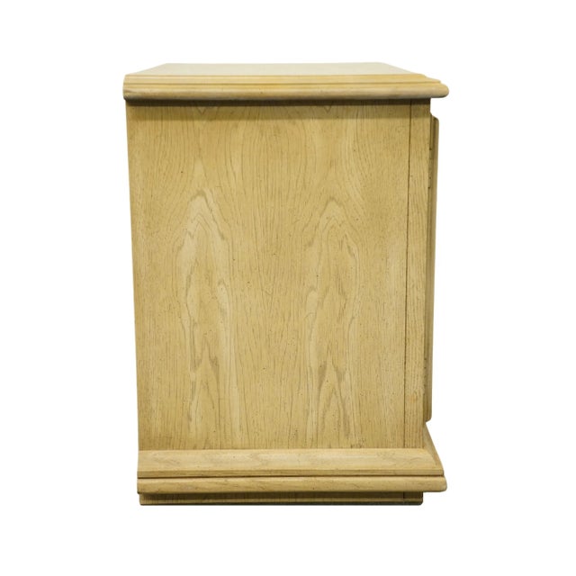 Farcher Furniture Italian Contemporary 26" Pickled Wood Cabinet Nightstand 470-9881 For Sale - Image 9 of 11