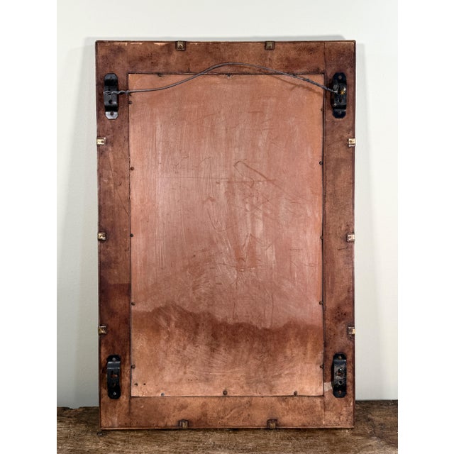 Silver Vintage Spanish Colonial Style Patchwork Cut Metal Wall Mirror With Moorish Motif Frame For Sale - Image 8 of 8