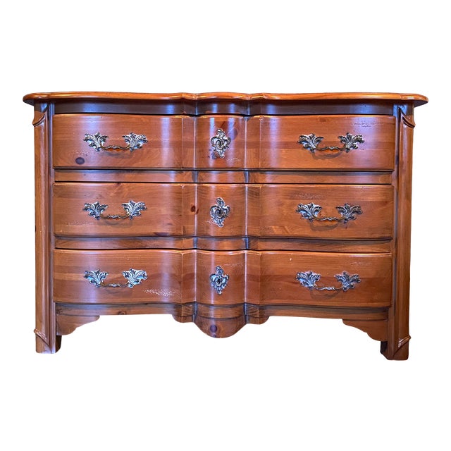 Ethan Allen Legacy Collection 3 Drawer Slightly Distressed Tuscan