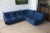 Blue Microfiber Togo Lounge Chair, Corner Chair and 2-Seat Sofa by Michel Ducaroy for Ligne Roset, Set of 3 For Sale - Image 11 of 11