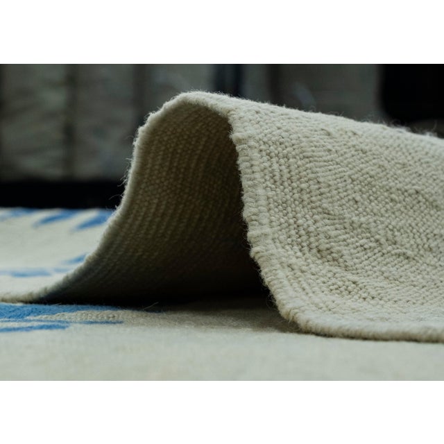 Blue Turkish Kilim Oriental Handmade Flatweave 8'10" x 12'3" #17001 For Sale - Image 8 of 8