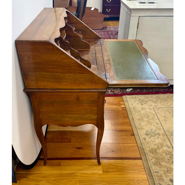 Antique French Drop Down Secretary Writing Desk For Sale - Image 10 of 11