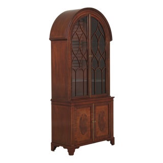 Baker Dome Top Mahogany Historic Charleston China Cabinet For Sale