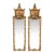 Antique European Chinoiserie Hand Carved Gilt Pagoda Wall Mirrors - A Pair For Sale