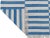 Casa Cosima Handmade Cotton Striped Rug, Sky Blue And White 8'x10' For Sale - Image 4 of 6