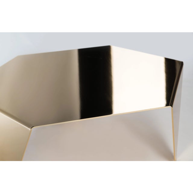 Ruche Coffee Table in Polished Gold by Giorgio Ragazzini for VGnewtrend For Sale - Image 4 of 5