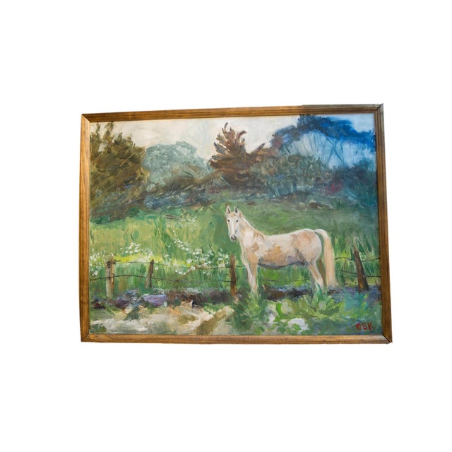 Grace B. Keogh Painting "Horse in Field" For Sale - Image 10 of 10