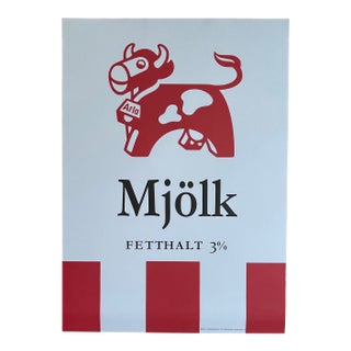 Mikael Reuter, Mjölk, Exibition Poster Ur Killektonen Sweden Pop Art, Printed in Sweden For Sale