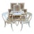 Klismos & Faux Bamboo Distressed Finish Dining Chairs, 2 Klismos End Chairs, 6 Aubrey Side Chairs For Sale