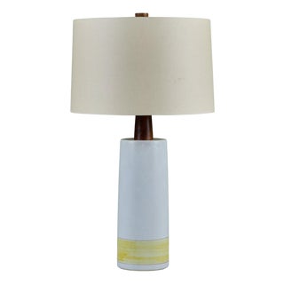 1950s Gordon and Jane Martz Large Scale Two-Tone Ceramic Table Lamp For Sale