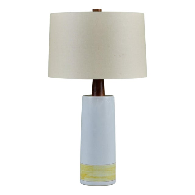 1950s Gordon and Jane Martz Large Scale Two-Tone Ceramic Table Lamp For Sale