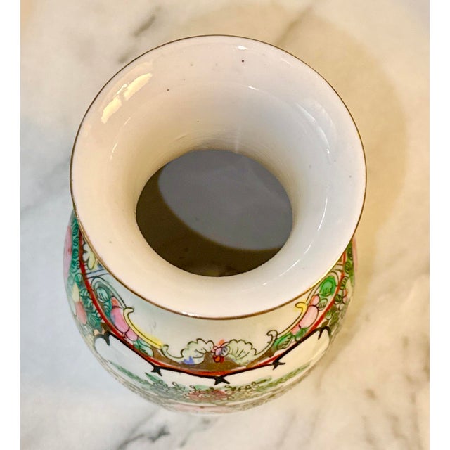 Ceramic Famille Rose Vase - Early 20th Century For Sale - Image 7 of 9